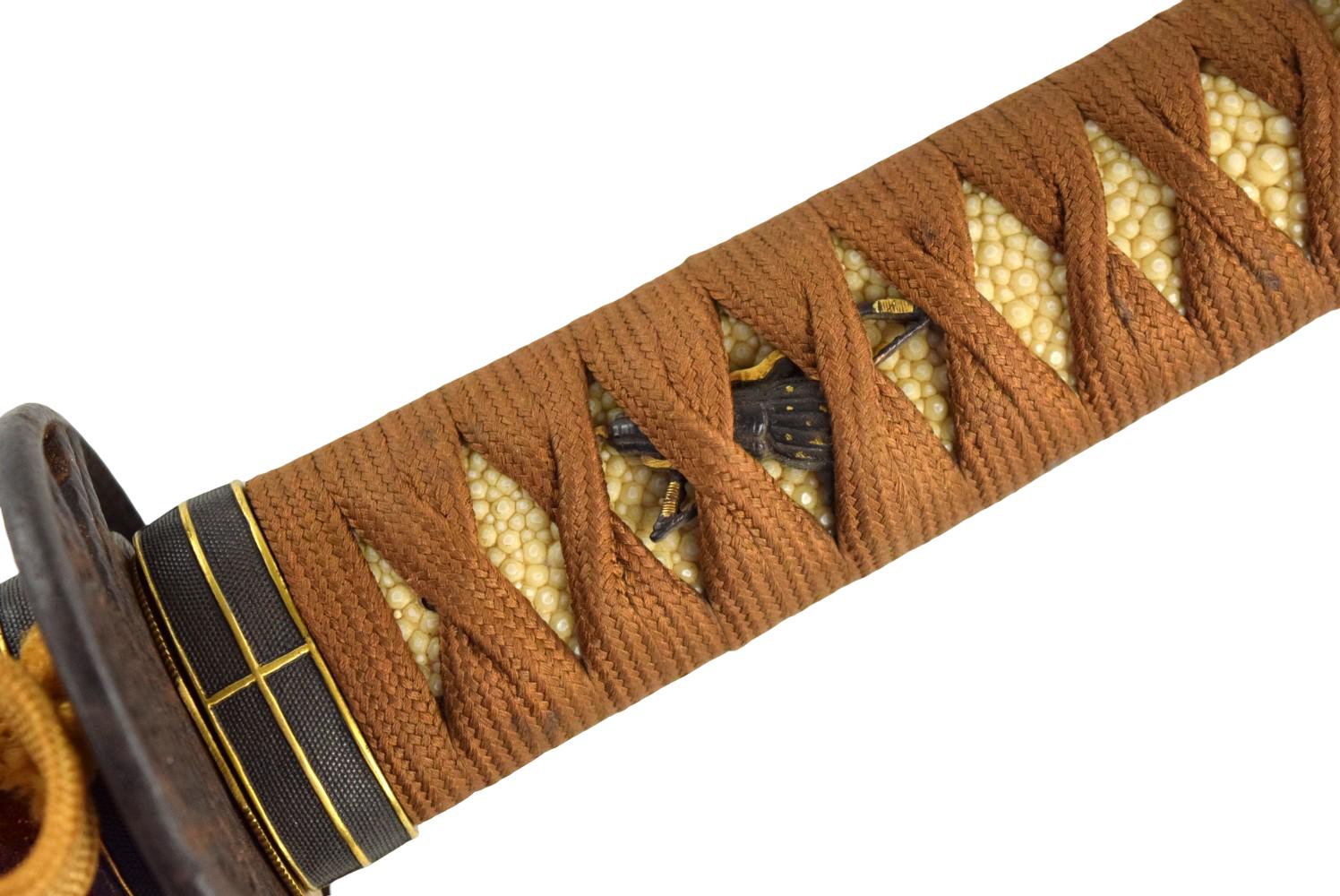 FINE JAPANESE EDO WAKIZASHI KOSHIRAE MOUNTS, NO BLADE