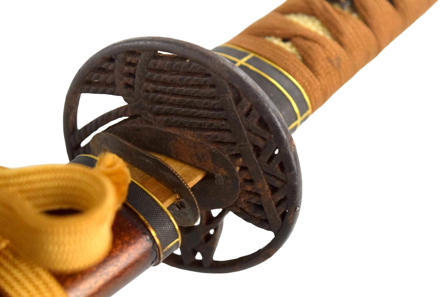 FINE JAPANESE EDO WAKIZASHI KOSHIRAE MOUNTS, NO BLADE