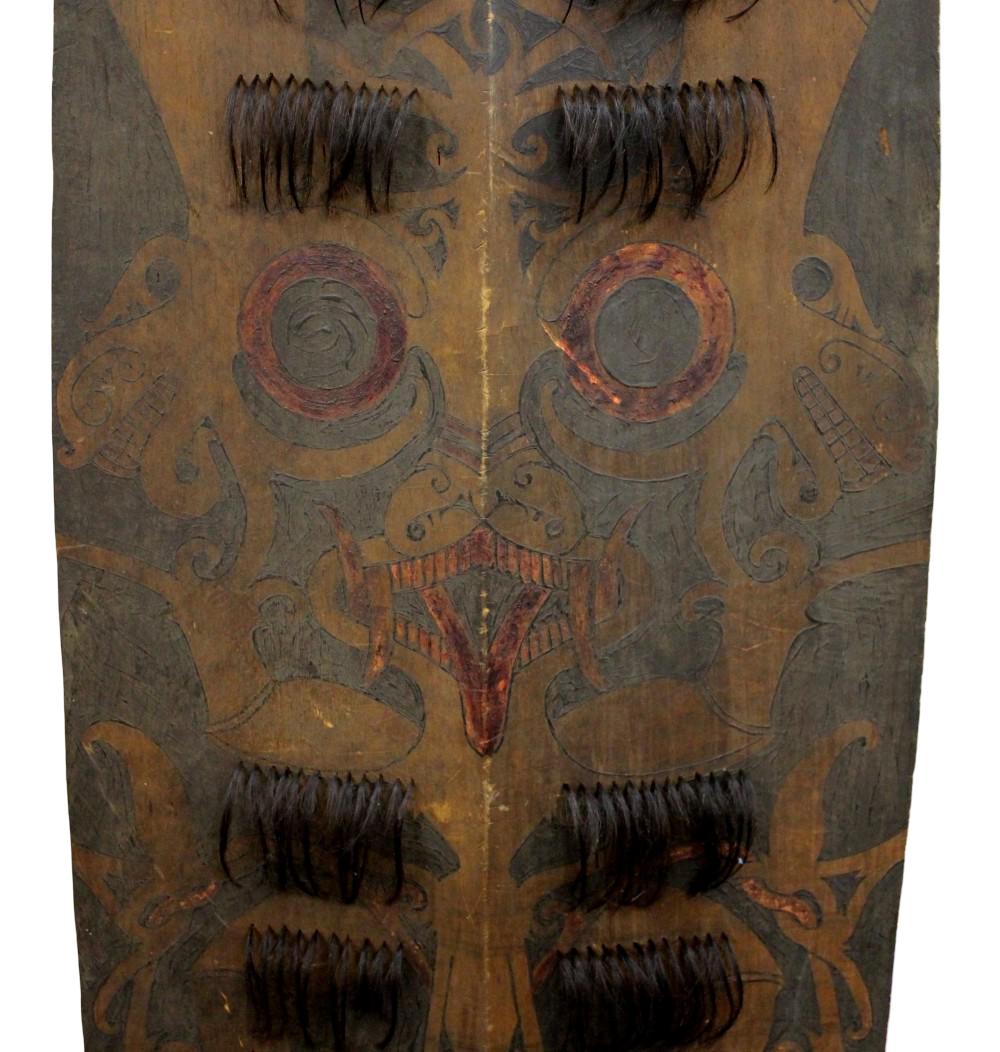 Rare Late 19th-early 20th c Dayak Kilau (or kelebit) Sheild
