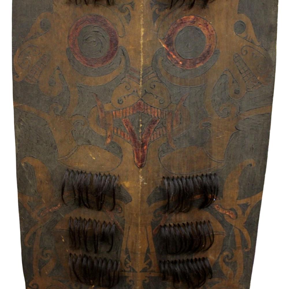 Rare Late 19th-early 20th c Dayak Kilau (or kelebit) Sheild
