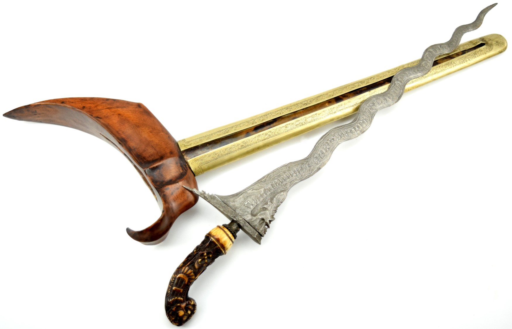Indonesian Kris with Carved Grip