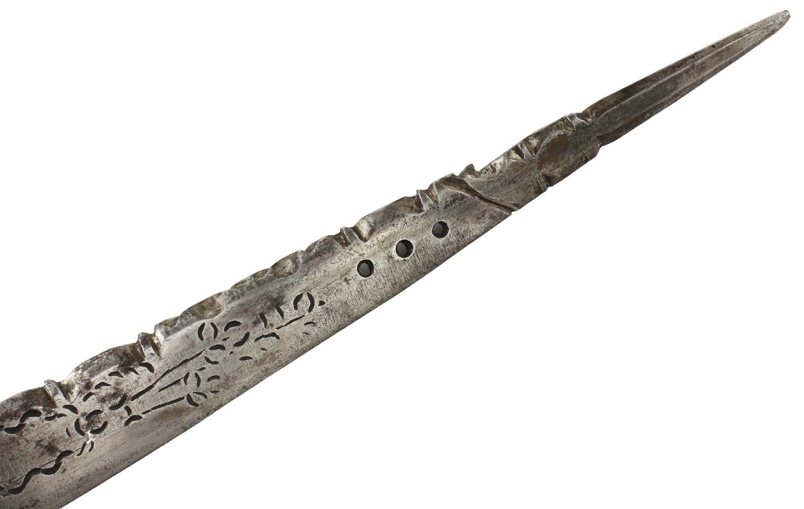 Vicious 18th C. European Thrusting Dagger with Armor Piercing Blade & Nice Horn Grip. Possibly Used in American Revolution.
