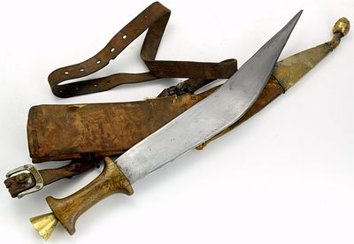 Early 20th C. Ethiopian (Horn of Africa) Danakil GILE Dagger. A classic form of Horn of Africa 