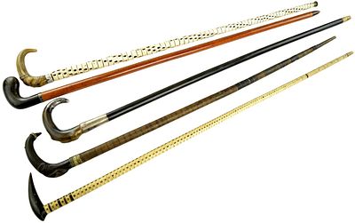 Group Of 5 antique Walking Canes Sticks Two Shark Vertebrae. Fine group of 5 antique walking 