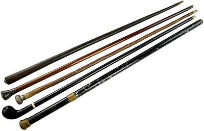 Group Of 5 Antique Walking Canes Sticks. Very fine group of 5 antique walking canes/sticks. 