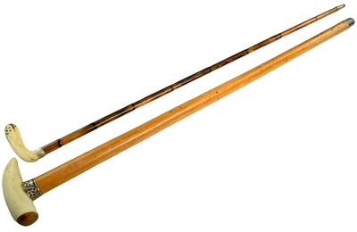 Pair Antique Carved Handles Walking Canes Sticks. Pair antique carved handles walking 