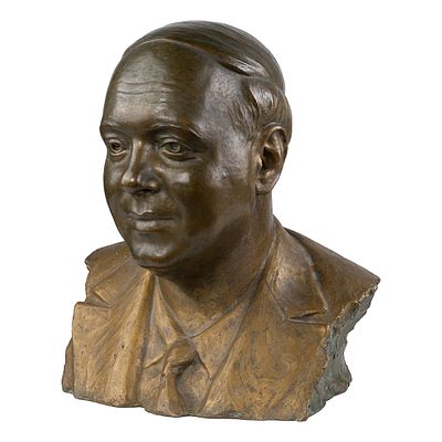 Бронзовый бюст Е.Ф. Ждановского. Италия, скульптор Пьетро Кюфферле, 1930 г. 
Бронза, литье 