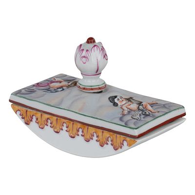 Пресс-папье фарфоровое. Российская империя, частный завод, конец 1830-х – 1840-е гг. 
Фарфор 