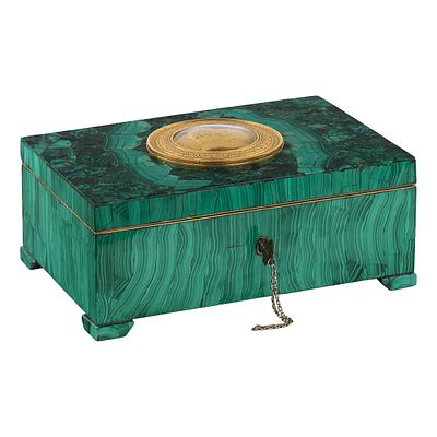 Шкатулка презентационная с портретом императора Александра I. Российская империя, Екатеринбург 