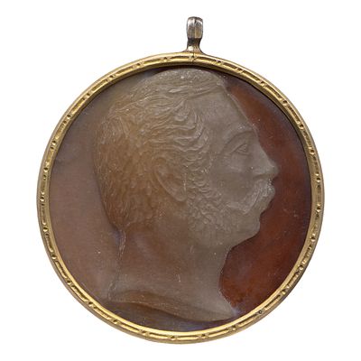 Камея с профильным портретом императора Александра II. Российская империя, Екатеринбург, вторая 