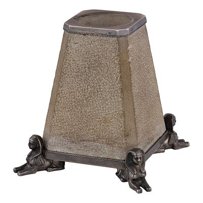 Спичечница &laquo;Пирамида&raquo; в египетском стиле. Российская империя, Санкт-Петербург, около 1900. Фирма 