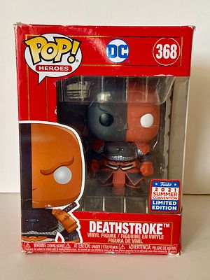 אספנות - יקום די.סי - FUNKO POP : פופ אקסקלוסיבי של DEATHSTOKE בקופסה המקורית 2021 LIMITED EDITION