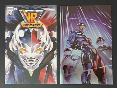 אספנות - קומיקס : לוט של שתי חוברות קומיקס מספר 1 של VR TROOPERS וריאנט