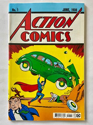 אספנות - קומיקס - יקום DC : סופרמן - הוצאה מחודשת - הופעתו הראשונה של גיבור העל הראשון - סופרמן. 