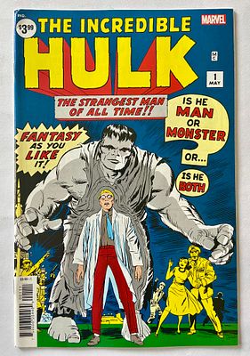 אספנות - קומיקס - יקום מרוול - הענק הירוק : הוצאה מחודשת של חוברת הקומיקס מספר 1 של THE 