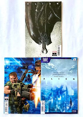 אספנות - קומיקס - אימה ומדע בדיוני : לוט עם שלושה חוברות קומיקס של הנוסע השמיני ALIENS - מספר 1 