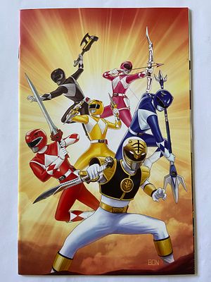 אספנות - קומיקס - פאוור ריינג'רס : חוברת של ה POWER RANGERS מספר 20 בכריכת וריאנט מיוחדת. כל 