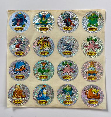 אספנות - נוסטלגיה ישראלית - טריקימון : גיליון מדבקות מסדרת טריקימון - שהיתה בזמנו התשובה 