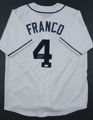 אספנות - בייסבול - MLB : חולמת בייסבול של קבוצת TAMPA BAY RAYS חתומה על ידי השחקן FRANCO WANDER 