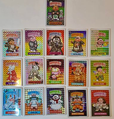 אספנות - חבורת הזבל - Bootleg : סט קלפי Horrible Kids הולוגרפיים – פרודיות אימה ותרבות פופ – 