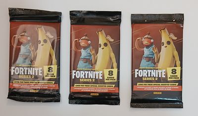 אספנות - אלבומי מדבקות וקלפים - FORTNITE : לוט של שלוש מעטפות רשמיות וסגורות של FORTNITE