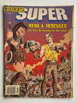 אספנות - קומיקס ומגזינים - CRACKED SUPER: גיליון 16 משנת 1999 - זינה הנסיכה הלוחמת והרקולס על 