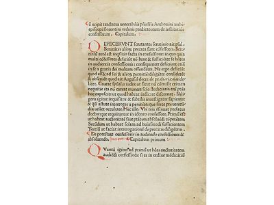 1472. LIBRO. (INCUNABLE). [ANTONINUS FLORENTINUS]:. 