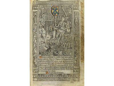 1510 ca. LIBRO. (GÓTICO-LIBRO DE HORAS). HEURES A 