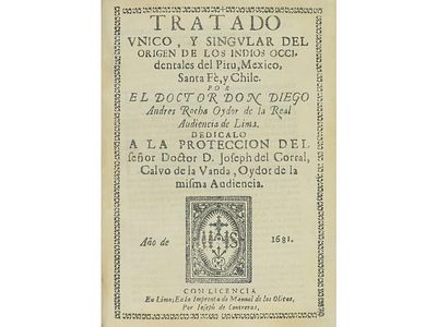 1681. LIBRO. (HISTORIA-AMÉRICA). ROCHA, ANDRES:. 