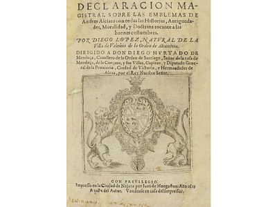 1615. LIBRO. (EMBLEMAS-NÁJERA). LOPEZ, DIEGO:. 