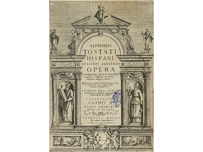 1615. LIBRO. (HISTORIA). TOSTATI, ALPHONSI:. 