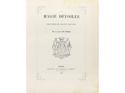 1852. LIBRO. (OCULTISMO). POTET, LE BARON DU:. 