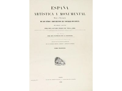 1842. LIBRO. (ARTE-ESPAÑA). PEREZ DE VILLA-AMIL, 