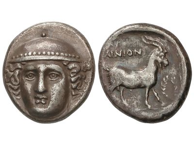 MONEDAS GRIEGAS. Tetradracma. 400-398 a.C. 