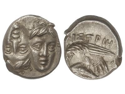 MONEDAS GRIEGAS. Estátera. 400-350 a.C. 