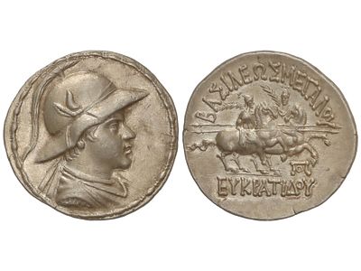MONEDAS GRIEGAS. Tetradracma. 170-145 a.C. 