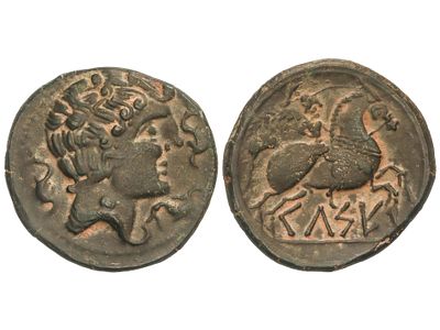 MONEDAS HISPÁNICAS. As. 120-50 a.C. CELSE 