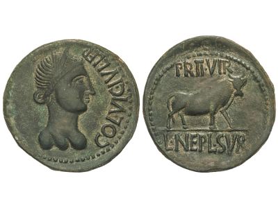 MONEDAS HISPÁNICAS. As. 50-30 a.C. ACUÑACIONES 