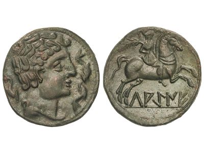 MONEDAS HISPÁNICAS. As. 120-20 a.C. LAGINE 