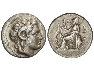 MONEDAS GRIEGAS. Tetradracma. 297-281 a.C. 