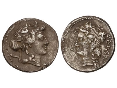 REP&Uacute;BLICA ROMANA. Denario. 78 a.C. CASSIA. 