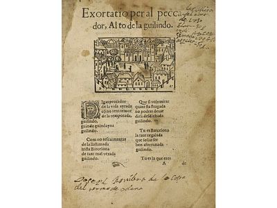1590. FOLLETOS. (LITERATURA DE CORDEL). EXORTATIO PER 