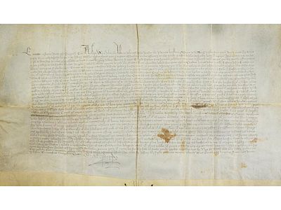 1394. MANUSCRITO. (FIRMA MART&Iacute;N EL HUMANO). GRACIA 