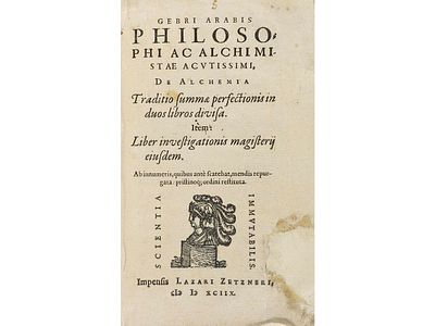 1598. LIBRO. (ALQUIMIA-CIENCIAS). GEBRI:. 