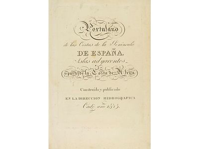 1813. LIBRO. (CARTOGRAF&Iacute;A). PORTULANO DE LAS COSTAS 