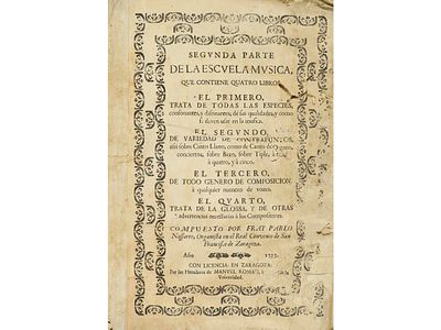 1723. LIBRO. (M&Uacute;SICA). NASSARRE, PABLO:. 