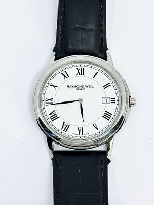 Raymond Weil Geneve z oryginalnym paskiem. zegarek stalowy. Ref: 5466/1. Typ mechanizmu: