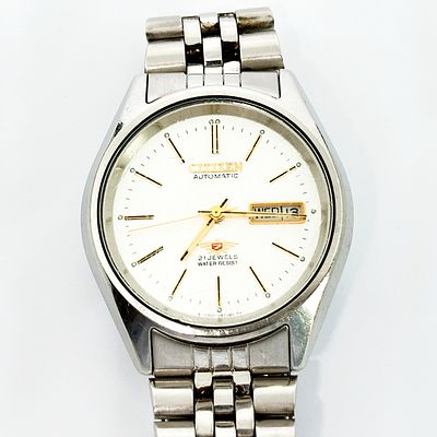 Zegarek męski Citizen Automatic DayDate 21 Jewels 37 mm. Zegarek stalowy, automatyczny. Numery 