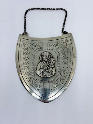 Ryngraf Srebrny Veritas Eksportowy, PRL. Ocechowane Srebro 2, V oraz Poland. Masa wyrobu: 41.8 