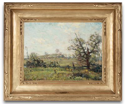 Henry Ward Ranger (1858-1916) - HENRY WARD RANGER (1858-1916) OIL ON ARTIST'S BOARD. Henry Ward 